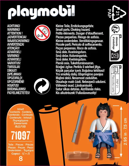 Playmobil Naruto Shippuden Kisame con Espada Samehada Figura de Colección