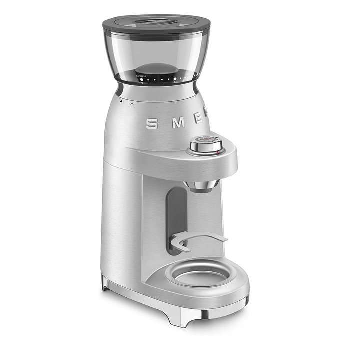 Smeg Molinillo de café 50s Style CGF02SSEU plata Smeg Molinillo de café 50s Style CGF02SSEU plata