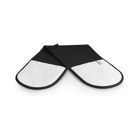 Le Creuset Agarrador para Horno Doble Negro, 89x20 cm, Algodón, 1 Pieza, Referencia 95001000000000