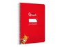 Liderpapel Cuaderno espiral A5 tapa dura 80 hojas 90gr cuadro pautado 3mm color rojo