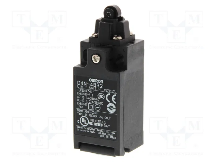 OMRON Interruptor de fin de carrera con roldana de plástico G 1/2% OMRON Interruptor de fin de carrera con roldana de plástico G 1/2%