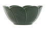 DKD Home Decor Cuencos de Porcelana Green Leafs 24 Relieve Hojas Surtido de 6 unidades en Verde y Verde Oscuro