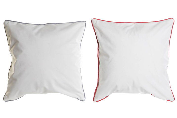 DKD Home Decor Funda Cojin Navidad Tradicional Rojo Blanco Poliester 45 x 45 cm (4 Unidades)