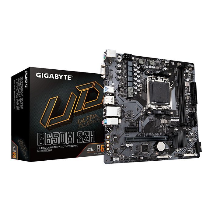 Gigabyte B650M S2H Micro ATX AMD B650 AM5 DDR5 Gigabyte B650M S2H Micro ATX AMD B650 AM5 DDR5