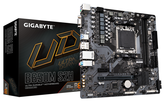 Gigabyte B650M S2H Micro ATX AMD B650 AM5 DDR5 Gigabyte B650M S2H Micro ATX AMD B650 AM5 DDR5