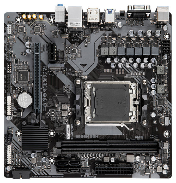 Gigabyte B650M S2H Micro ATX AMD B650 AM5 DDR5 Gigabyte B650M S2H Micro ATX AMD B650 AM5 DDR5