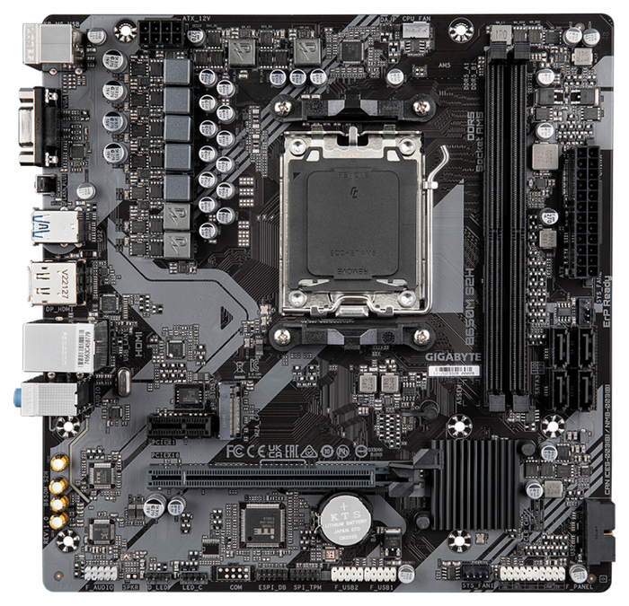 Gigabyte B650M S2H Micro ATX AMD B650 AM5 DDR5 Gigabyte B650M S2H Micro ATX AMD B650 AM5 DDR5