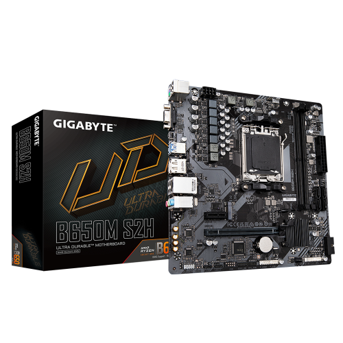 Gigabyte Placa Base B650M S2H AMD B650 Zócalo AM5 Micro ATX DDR5 Gigabyte Placa Base B650M S2H AMD B650 Zócalo AM5 Micro ATX DDR5