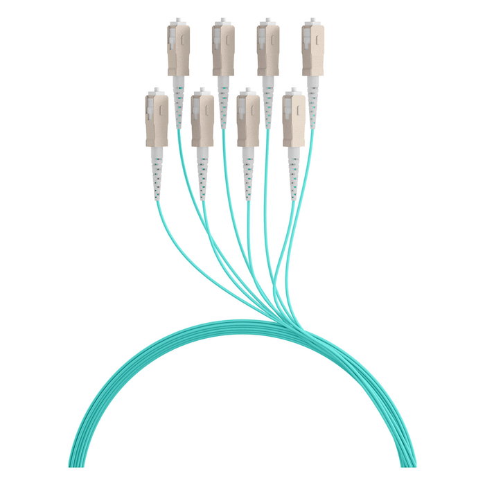 EFB Elektronik Cable de fibra óptica OM3 8x SC-SC 80m