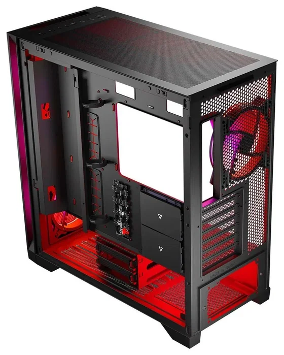 Modecom Volcano Expanse S Apex ARGB Midi Tower Blanca/Negra - USB 3.0, 4 Ventiladores RGB, Filtro Antipolvo