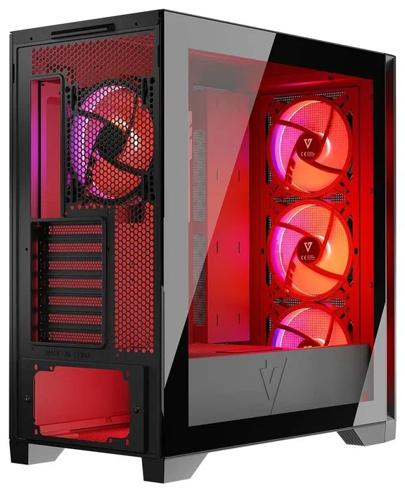 Modecom Volcano Expanse S Apex ARGB Midi Tower Blanca/Negra - USB 3.0, 4 Ventiladores RGB, Filtro Antipolvo