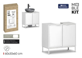 Inde Mueble Lavabo con Puerta Moblekit 60 x 30 x 60 cm