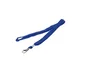 Q-connect Cordón plano azul con gancho metálico para identificadores y accesos