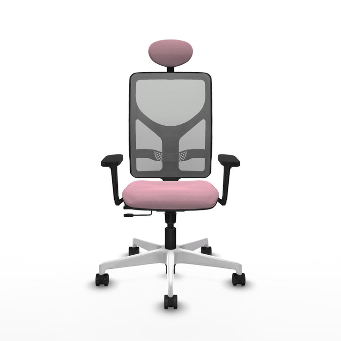 PIQUERAS Y CRESPO Silla de oficina Motilla con mecanismo Sincro/Traslack Rosa y Gris PIQUERAS Y CRESPO Silla de oficina Motilla con mecanismo Sincro/Traslack Rosa y Gris