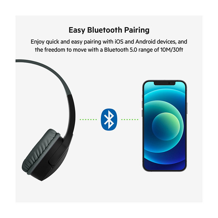 Belkin SOUNDFORM Mini BT Auriculares Inalámbricos On-Ear para Niños, Azul Belkin SOUNDFORM Mini BT Auriculares Inalámbricos On-Ear para Niños, Azul