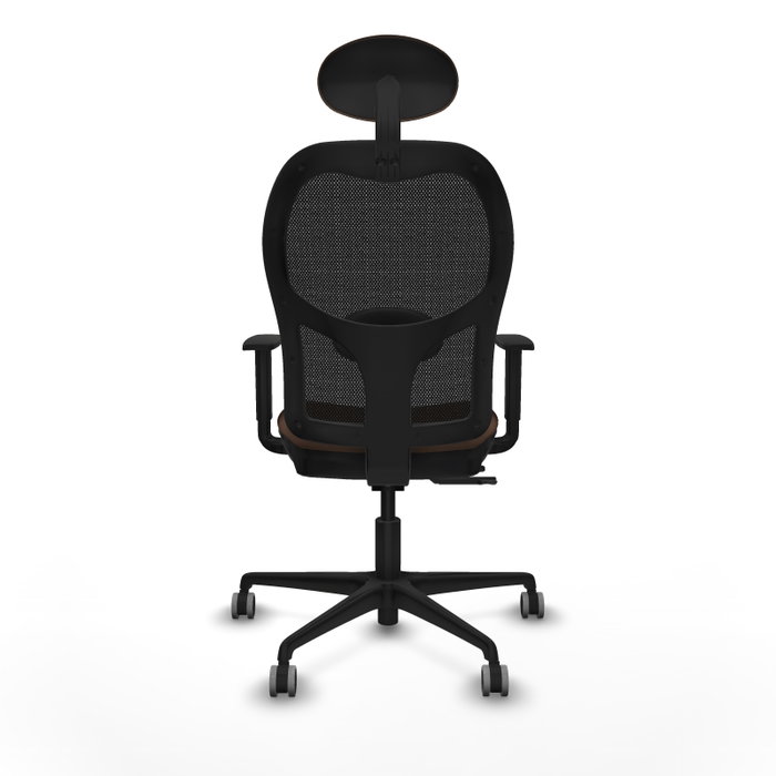 PIQUERAS Y CRESPO Silla de oficina Jorquera con mecanismo Sincro/Traslack Marrón/Negro
