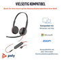 HP Poly Blackwire 3225 Stereo USB-C/A con conector 3,5 mm Negro