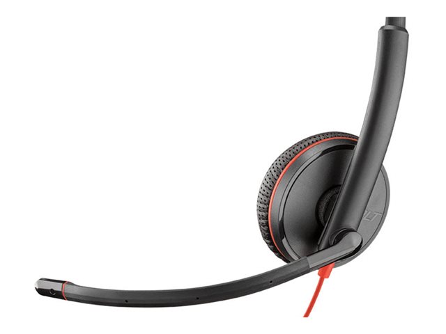 Poly Blackwire 3225 Stereo USB-C Headset con conector 3,5 mm y adaptador USB-C/A, Negro Poly Blackwire 3225 Stereo USB-C Headset con conector 3,5 mm y adaptador USB-C/A, Negro
