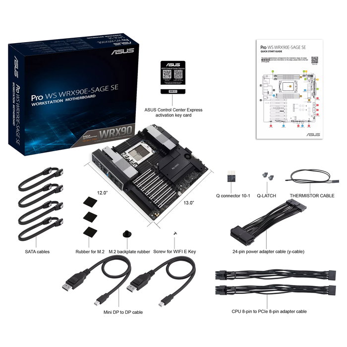 ASUS PRO WS WRX90E-SAGE SE Placa Base para AMD sTR5, DDR5, EEB