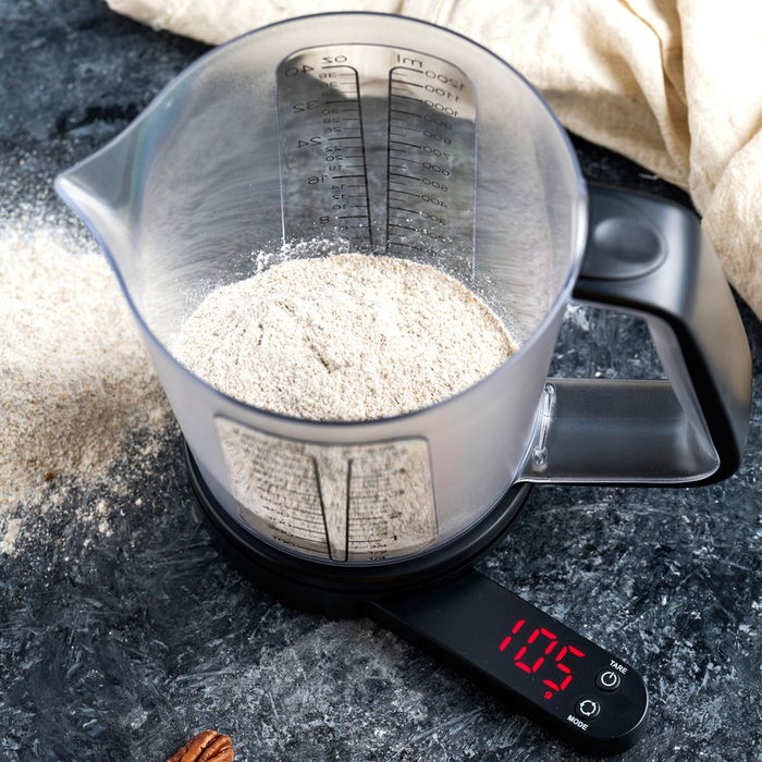 Day Balanza Digital con Vaso Medidor 5 kg Display LED Rojo