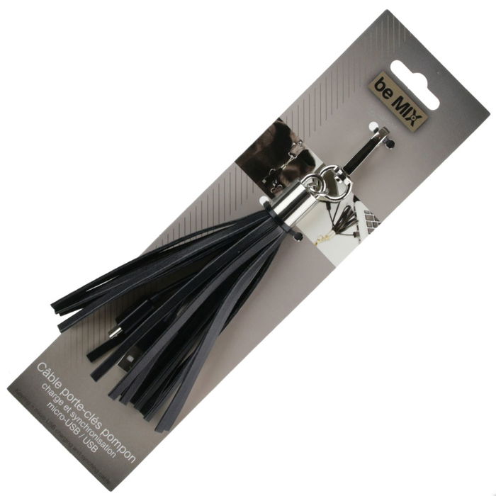 Be Mix Llavero USB / Micro USB Carga y Sincroniza Dispositivos Accesorio de Moda Dorado Plateado