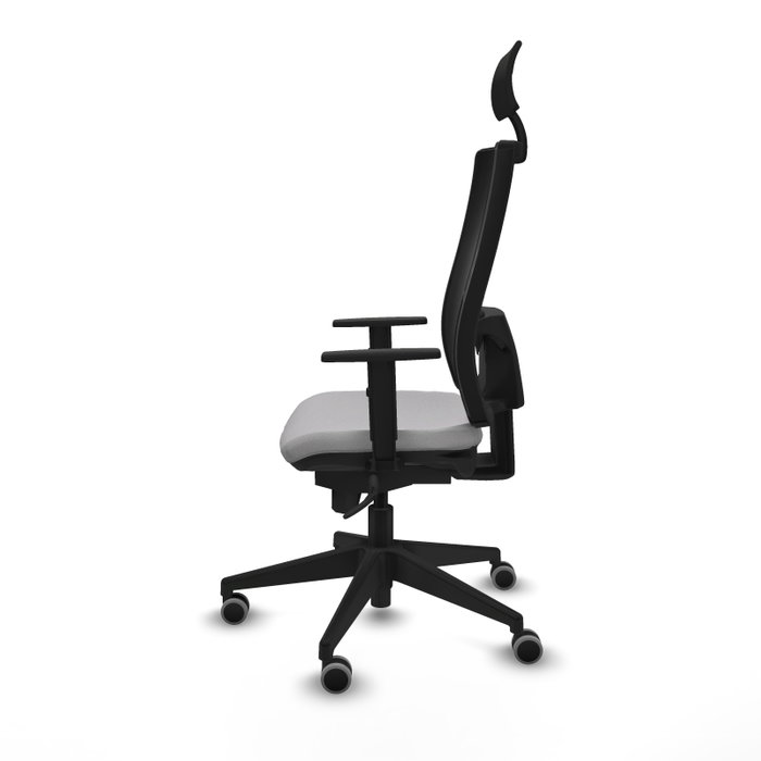 PIQUERAS Y CRESPO Silla de oficina Horna con mecanismo Sincro, Gris claro y Negro PIQUERAS Y CRESPO Silla de oficina Horna con mecanismo Sincro, Gris claro y Negro
