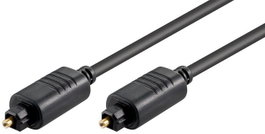 MicroConnect Cable óptico Toslink 1m Negro