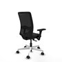 PIQUERAS Y CRESPO Silla de oficina Zulema con Mecanismo Sincro y Brazos 3D Negra