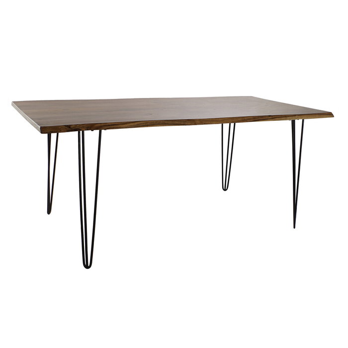 DKD Home Decor Mesa de Comedor de Acacia y Metal Marrón 180x91x76 cm DKD Home Decor Mesa de Comedor de Acacia y Metal Marrón 180x91x76 cm