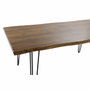 DKD Home Decor Mesa de Comedor de Acacia y Metal Marrón 180x91x76 cm