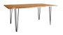 DKD Home Decor Mesa de Comedor de Acacia y Metal Marrón 180x91x76 cm