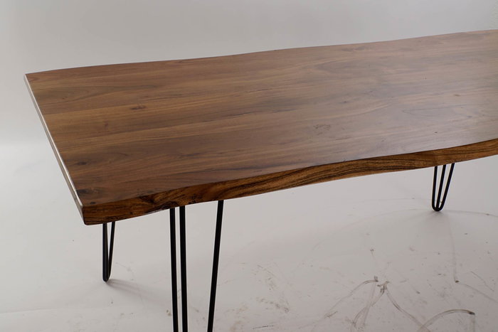 DKD Home Decor Mesa Comedor Alpino Marron Negro Acacia Metal 180 x 91 x 76 cm DKD Home Decor Mesa Comedor Alpino Marron Negro Acacia Metal 180 x 91 x 76 cm