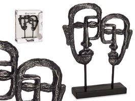 Giftdecor Espejo De Tocador Cara Doble Con Base Negro 27x32.5x10.5 cm (Set de 4)