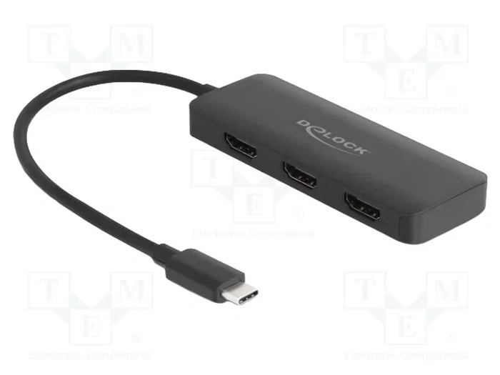 DeLOCK Divisor USB Type-C™ a 3 x HDMI MST 4K 60 Hz 88040