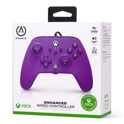 Power A Mando con Cable 1521747-02 para Xbox Series X/S Morado Royal Power A Mando con Cable 1521747-02 para Xbox Series X/S Morado Royal