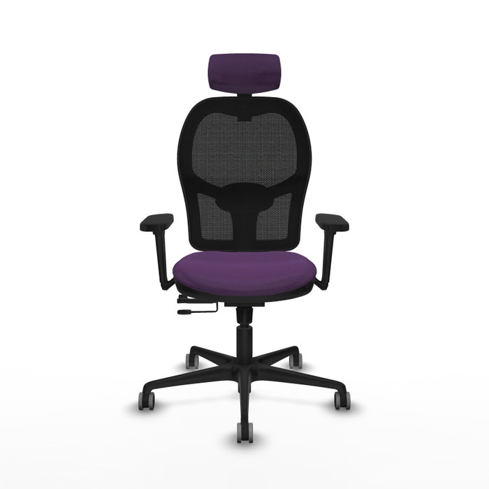 PIQUERAS Y CRESPO Silla de oficina Jorquera con mecanismo Sincro/Traslack, Morado y Negro PIQUERAS Y CRESPO Silla de oficina Jorquera con mecanismo Sincro/Traslack, Morado y Negro