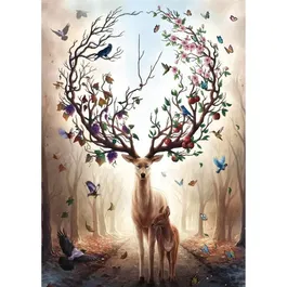 Ravensburger Puzzle Fantasy Deer 12000459, 1000 Piezas, Adultos y Niños a partir de 14 años, Alta Calidad