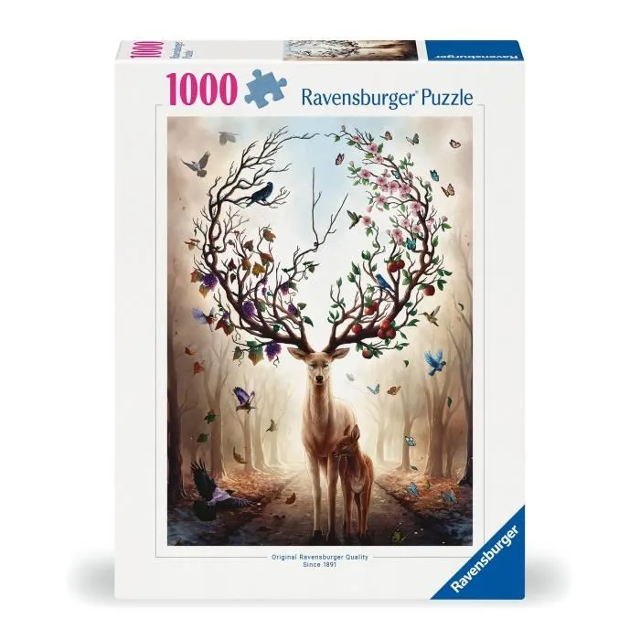 Ravensburger Puzzle Fantasy Deer 12000459, 1000 Piezas, Adultos y Niños a partir de 14 años, Alta Calidad