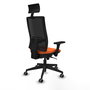 PIQUERAS Y CRESPO Silla de oficina Horna Naranja y Negro