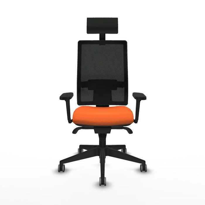PIQUERAS Y CRESPO Silla de oficina Horna Naranja y Negro