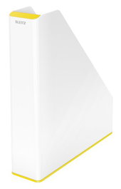 LEITZ WOW Dual Revistero Amarillo/Blanco