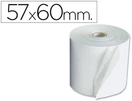 Exacompta Rollo Sumadora Electra, 57 mm x 60 mm, 60 g/m², Sencillo, Certificado FSC, para Sumadoras, Cajas Registradoras, Calculadoras