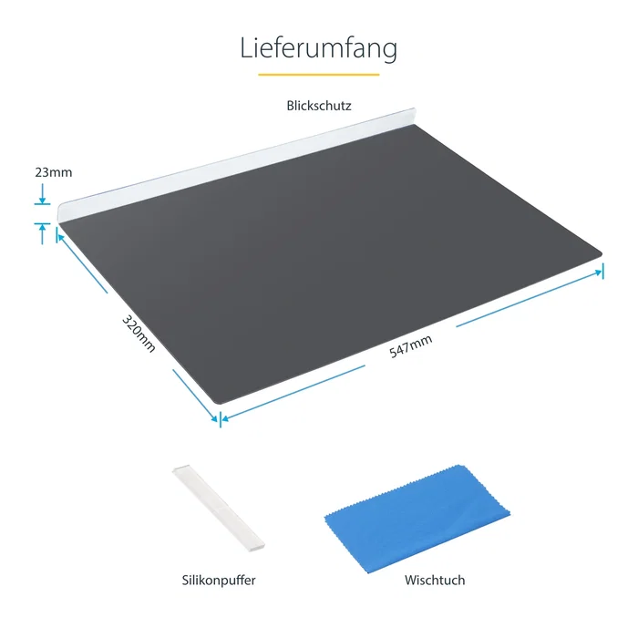 StarTech.com 2469A-PRIVACY-SCREEN Filtro de Privacidad Colgante para Monitor de 24" (61 cm) 16:9 - Protector Acrílico con Filtro Luz Azul - Universal