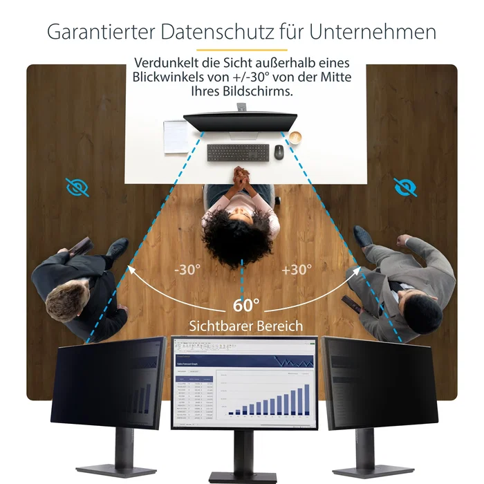 StarTech Filtro de Privacidad Colgante para Monitor de 24 Pulgadas 16:9