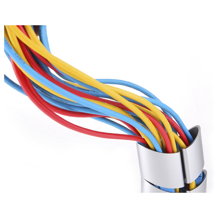 Equip Organizador de Cables Doble Canal Plata 650862 Equip Organizador de Cables Doble Canal Plata 650862