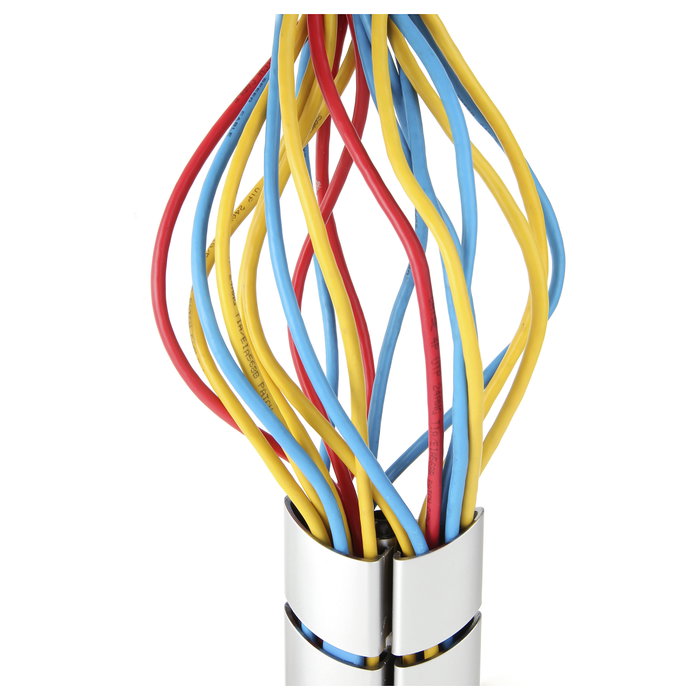 Equip Organizador de Cables Doble Canal Plata 650862 Equip Organizador de Cables Doble Canal Plata 650862