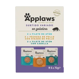 Applaws Selección de Atún y Pollo en Gelatina para Gatos Pack 6x70g