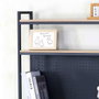 Color Baby Max Home Escritorio con baldas 84x50x148 cm Acero y tablero melamina