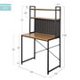 Color Baby Max Home Escritorio con baldas 84x50x148 cm Acero y tablero melamina