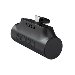 Celly Powerbank compacta USB-C 5000 mAh Negro